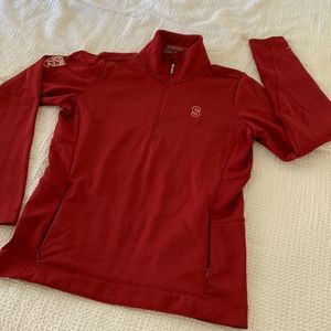 Nike Golf Therma-fit Cardinal Red Stanford 1/2 Zip Pullover in Medium